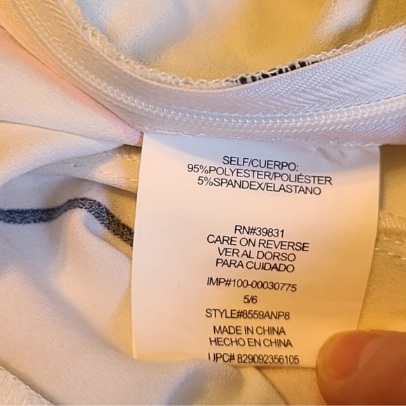 XOXO Womens Juniors Size 1/2 Wide Leg Side Zip Striped Pants NWT - Picture 10 of 10